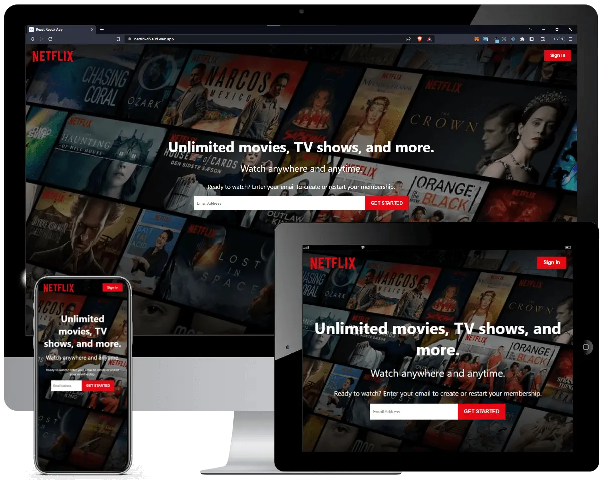 Streaming Service - Netflix Clone